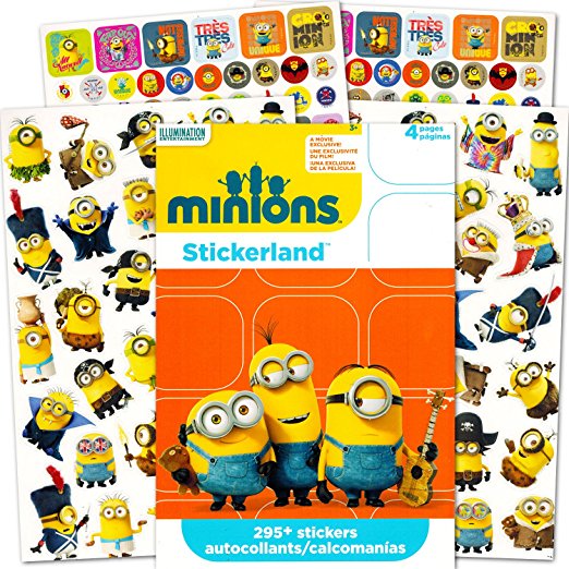 Minions Stickers, 4 Sheets